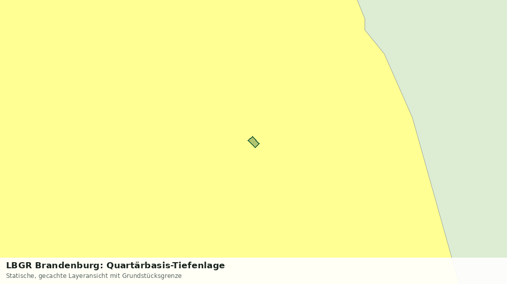 Statische Kartenansicht: LBGR Brandenburg: Quartärbasis-Tiefenlage