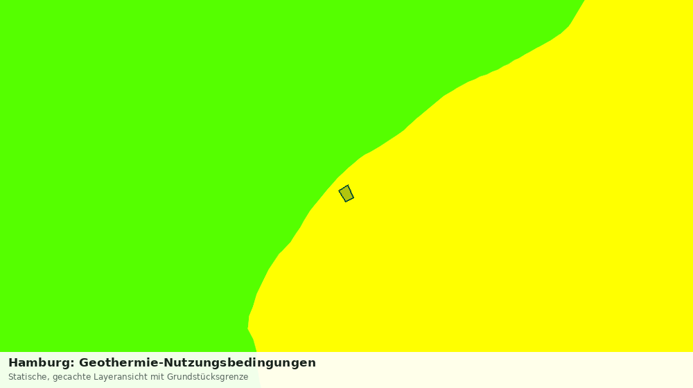 Statische Kartenansicht: Hamburg: Geothermie-Nutzungsbedingungen