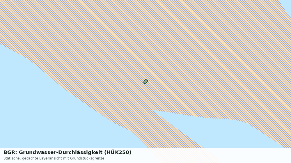 Statische Kartenansicht: BGR: Grundwasser-Durchlässigkeit (HÜK250)