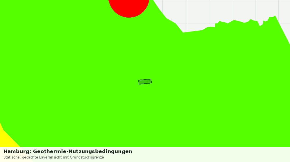 Statische Kartenansicht: Hamburg: Geothermie-Nutzungsbedingungen