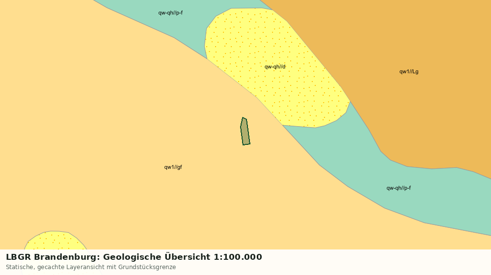 Statische Kartenansicht: LBGR Brandenburg: Geologische Übersicht 1:100.000