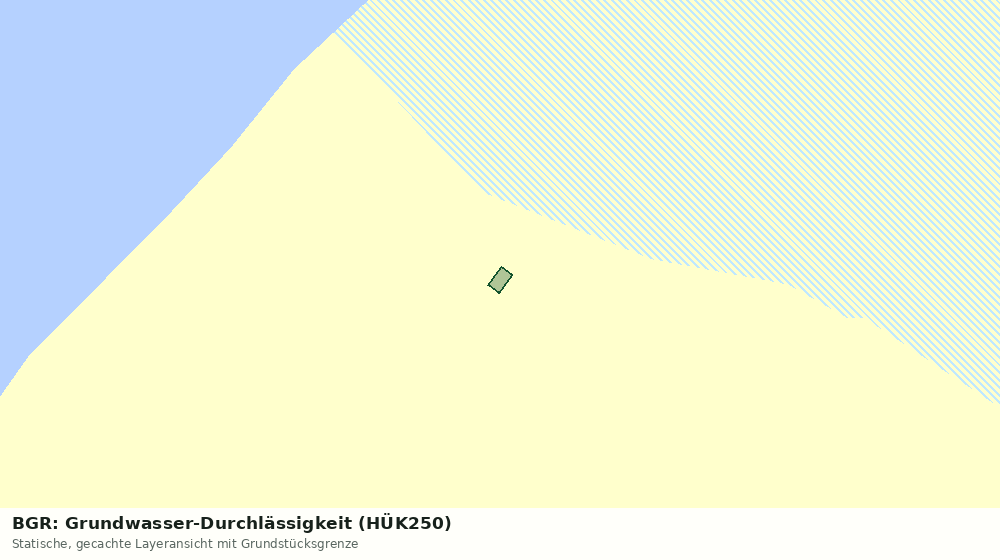 Statische Kartenansicht: BGR: Grundwasser-Durchlässigkeit (HÜK250)