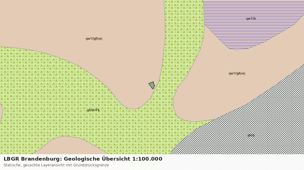 Statische Kartenansicht: LBGR Brandenburg: Geologische Übersicht 1:100.000