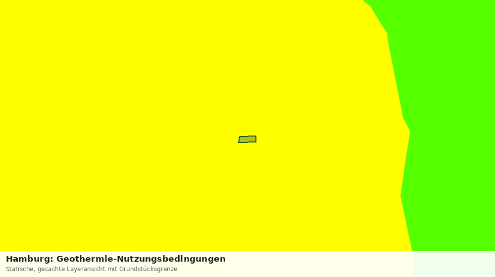 Statische Kartenansicht: Hamburg: Geothermie-Nutzungsbedingungen