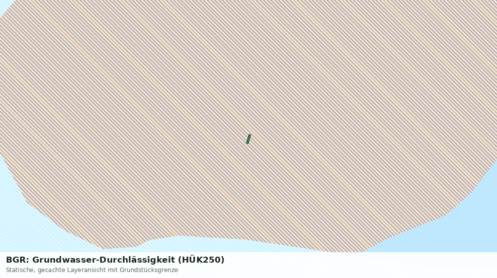 Statische Kartenansicht: BGR: Grundwasser-Durchlässigkeit (HÜK250)