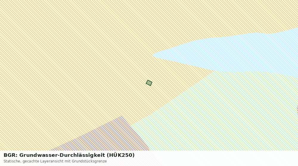 Statische Kartenansicht: BGR: Grundwasser-Durchlässigkeit (HÜK250)