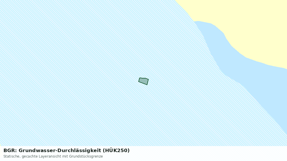 Statische Kartenansicht: BGR: Grundwasser-Durchlässigkeit (HÜK250)