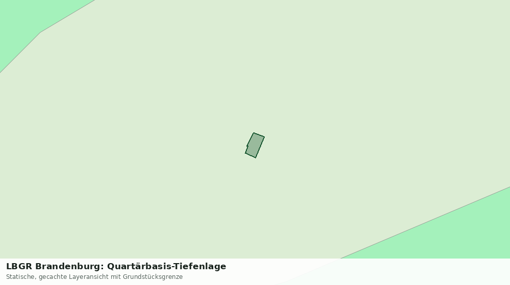 Statische Kartenansicht: LBGR Brandenburg: Quartärbasis-Tiefenlage
