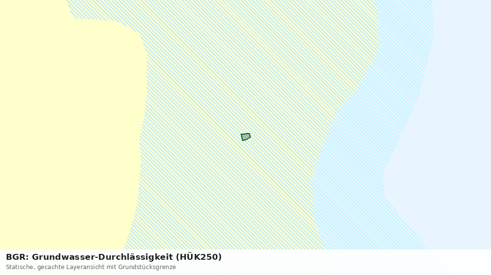 Statische Kartenansicht: BGR: Grundwasser-Durchlässigkeit (HÜK250)