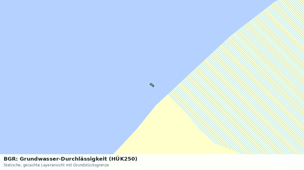 Statische Kartenansicht: BGR: Grundwasser-Durchlässigkeit (HÜK250)