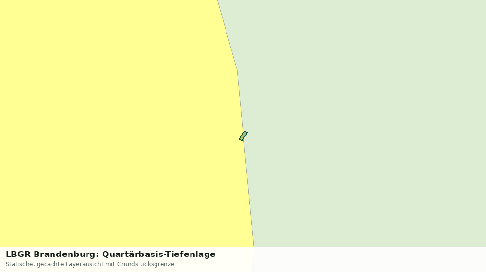 Statische Kartenansicht: LBGR Brandenburg: Quartärbasis-Tiefenlage