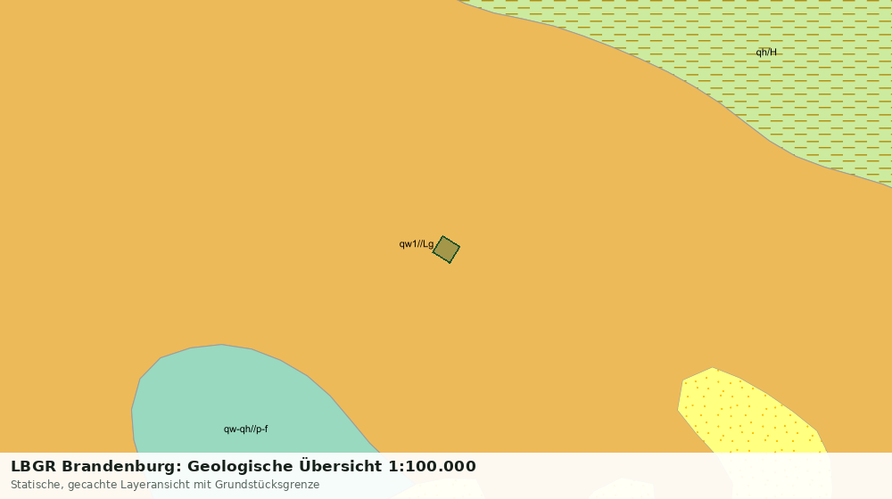Statische Kartenansicht: LBGR Brandenburg: Geologische Übersicht 1:100.000