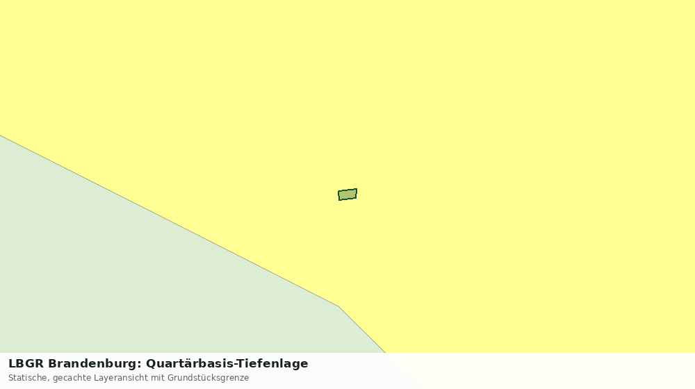 Statische Kartenansicht: LBGR Brandenburg: Quartärbasis-Tiefenlage