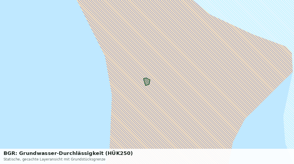 Statische Kartenansicht: BGR: Grundwasser-Durchlässigkeit (HÜK250)