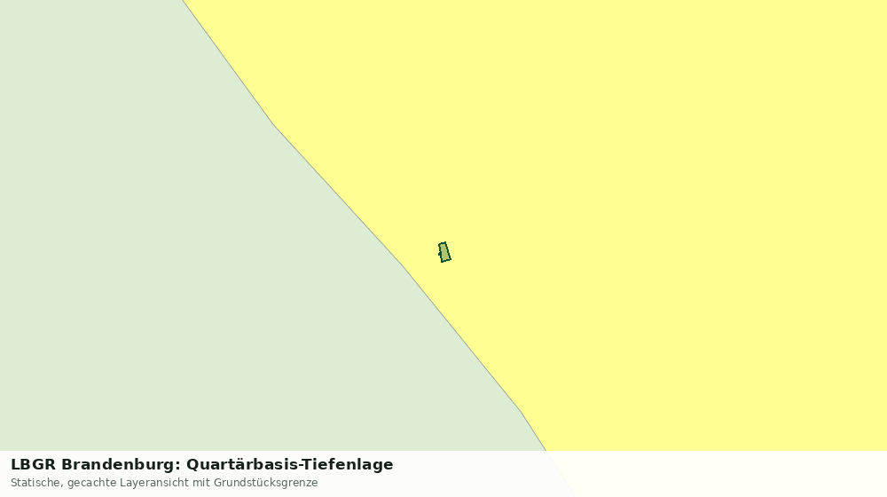 Statische Kartenansicht: LBGR Brandenburg: Quartärbasis-Tiefenlage