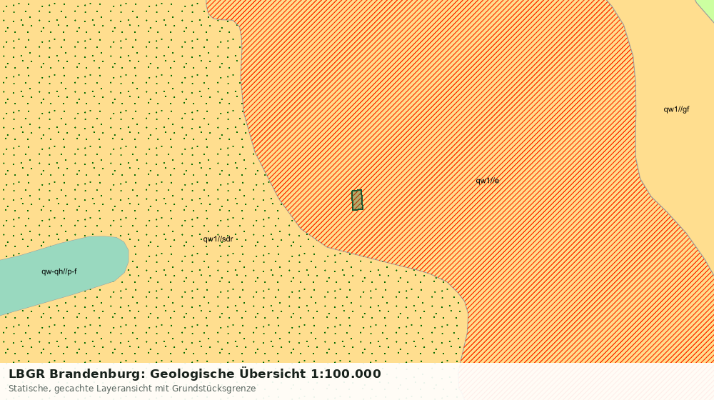 Statische Kartenansicht: LBGR Brandenburg: Geologische Übersicht 1:100.000