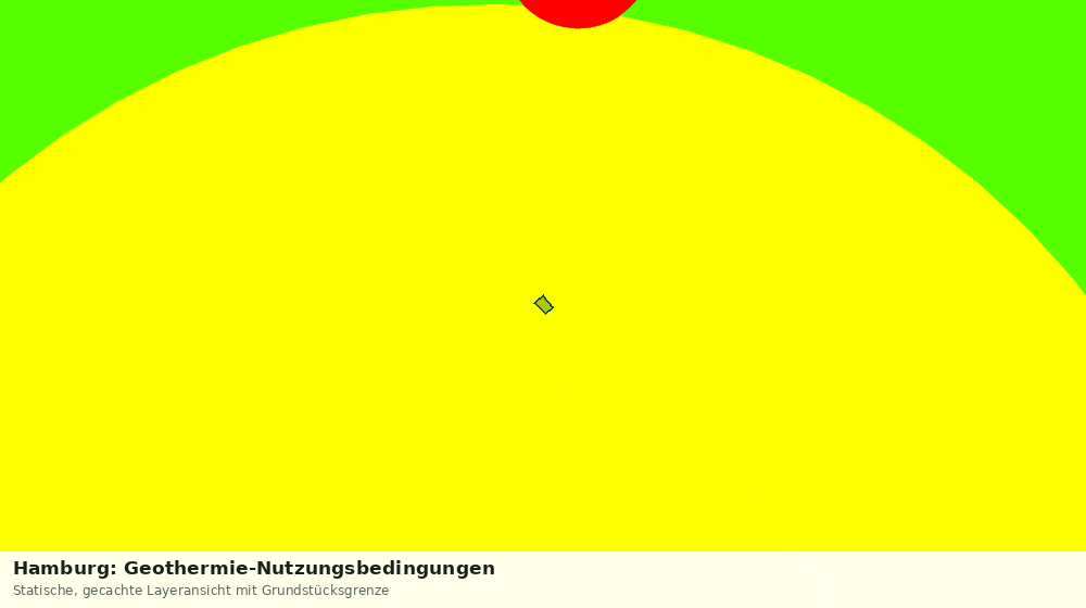 Statische Kartenansicht: Hamburg: Geothermie-Nutzungsbedingungen