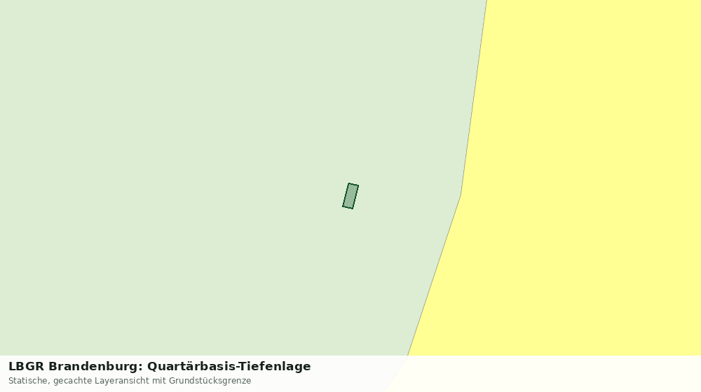 Statische Kartenansicht: LBGR Brandenburg: Quartärbasis-Tiefenlage