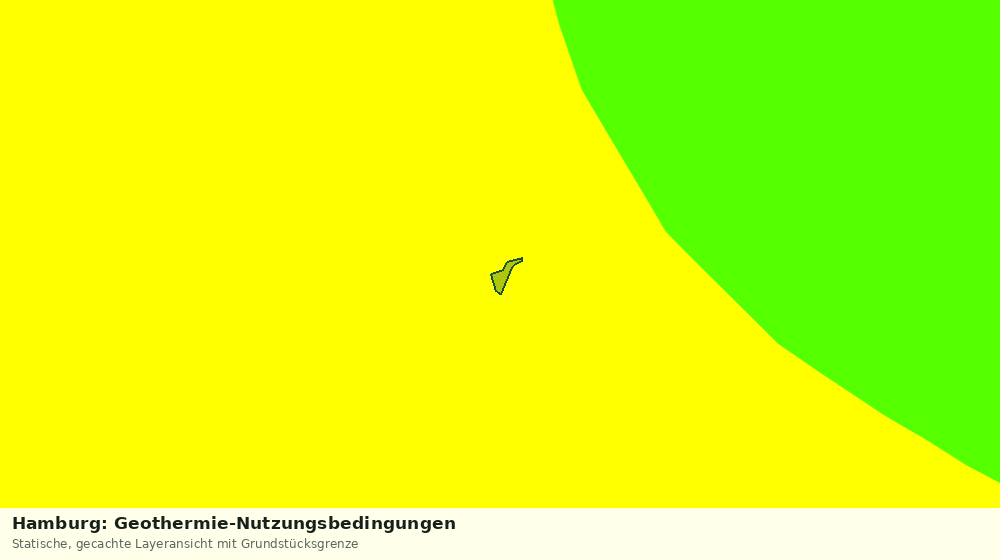 Statische Kartenansicht: Hamburg: Geothermie-Nutzungsbedingungen