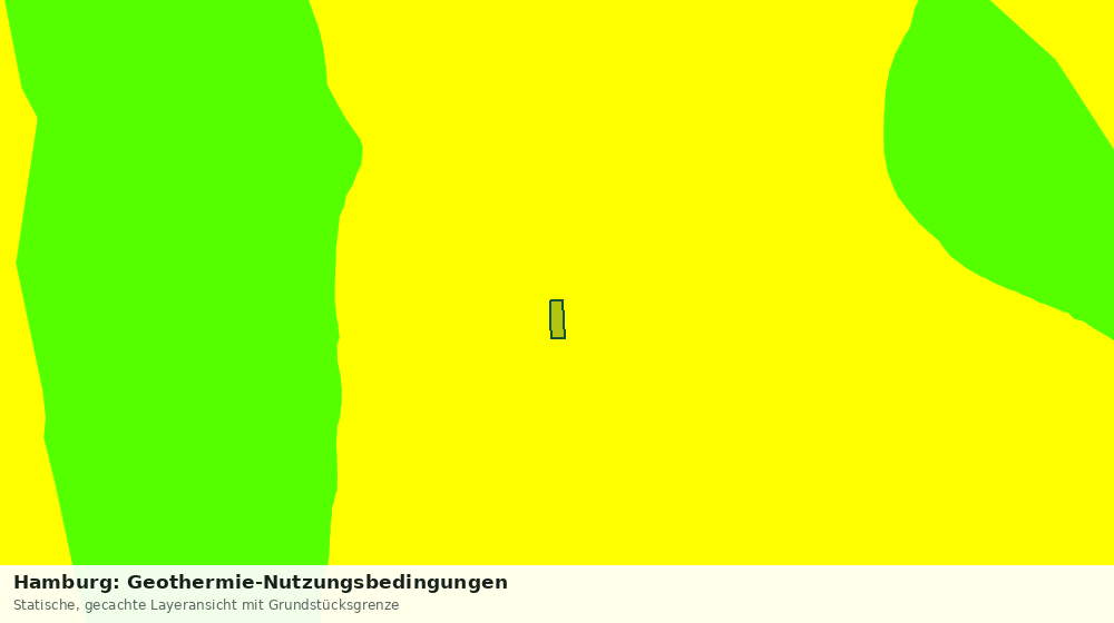 Statische Kartenansicht: Hamburg: Geothermie-Nutzungsbedingungen