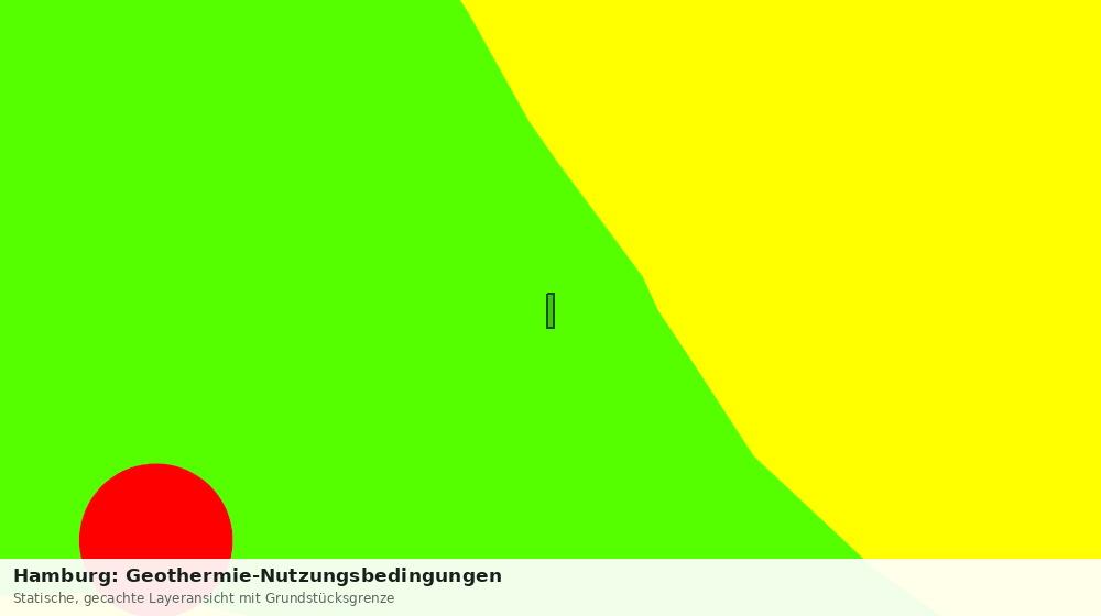 Statische Kartenansicht: Hamburg: Geothermie-Nutzungsbedingungen