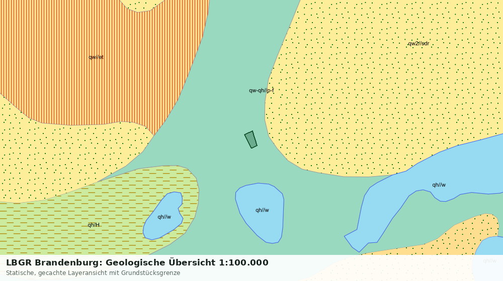 Statische Kartenansicht: LBGR Brandenburg: Geologische Übersicht 1:100.000