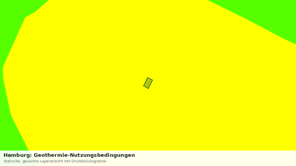 Statische Kartenansicht: Hamburg: Geothermie-Nutzungsbedingungen