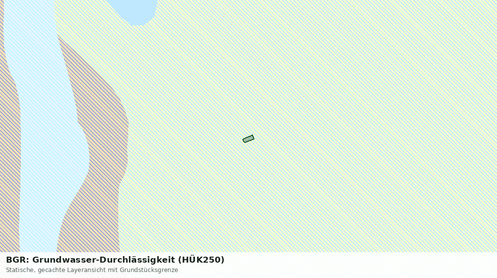 Statische Kartenansicht: BGR: Grundwasser-Durchlässigkeit (HÜK250)