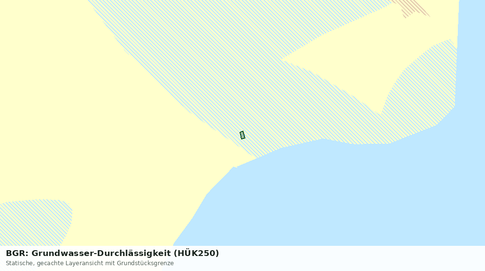 Statische Kartenansicht: BGR: Grundwasser-Durchlässigkeit (HÜK250)