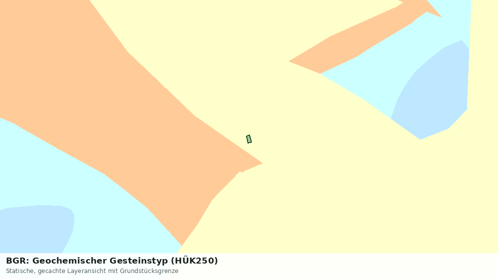 Statische Kartenansicht: BGR: Geochemischer Gesteinstyp (HÜK250)
