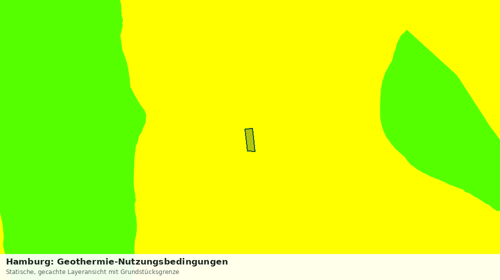Statische Kartenansicht: Hamburg: Geothermie-Nutzungsbedingungen