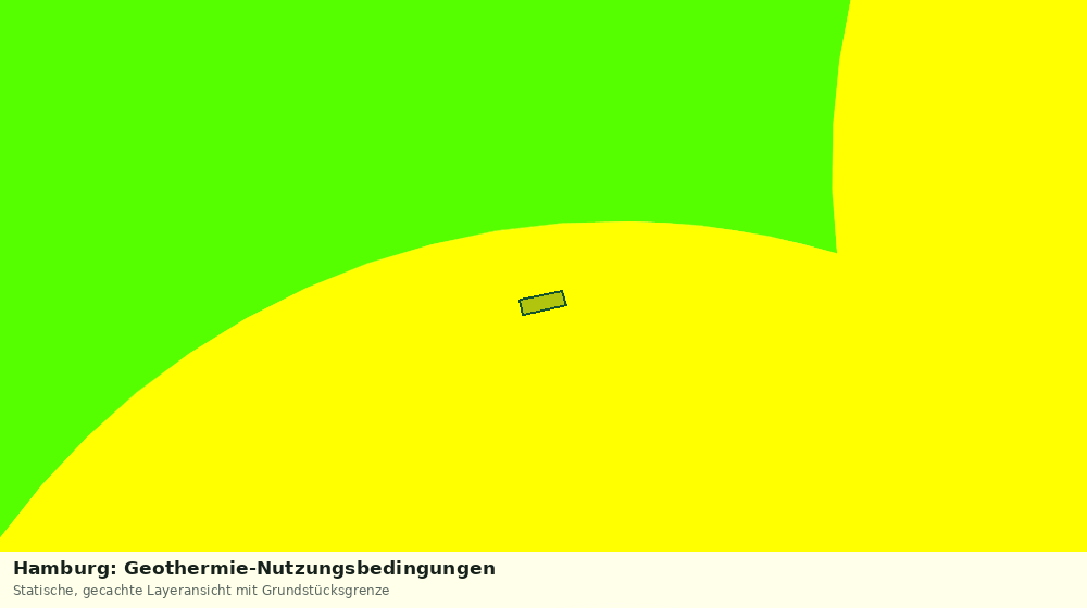 Statische Kartenansicht: Hamburg: Geothermie-Nutzungsbedingungen