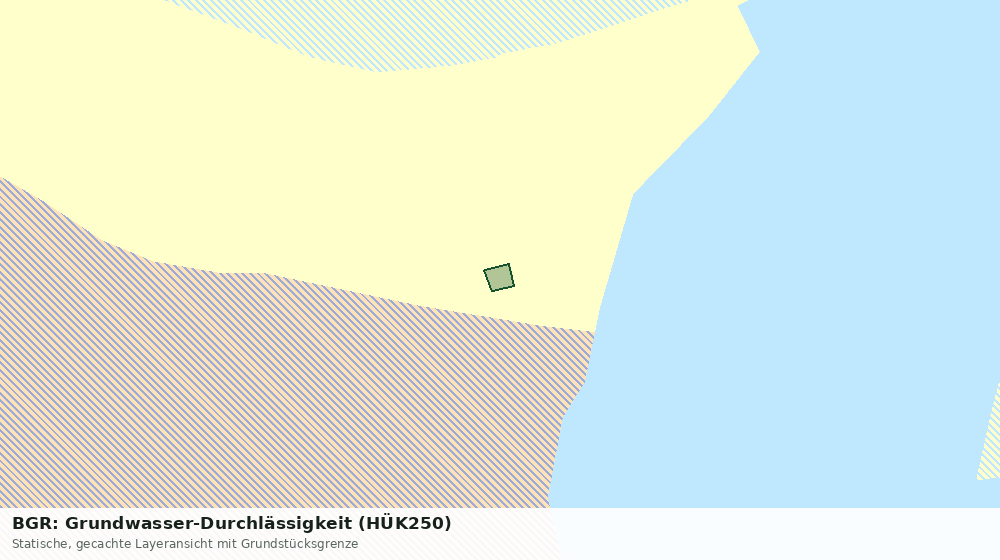 Statische Kartenansicht: BGR: Grundwasser-Durchlässigkeit (HÜK250)
