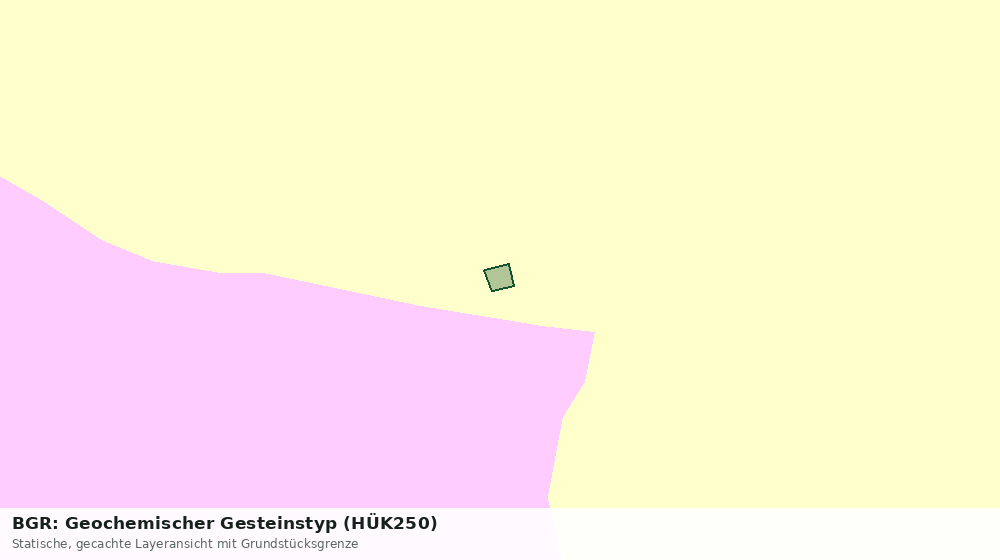 Statische Kartenansicht: BGR: Geochemischer Gesteinstyp (HÜK250)