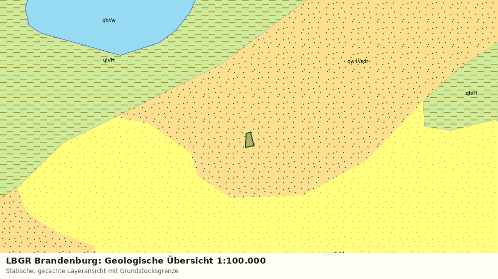 Statische Kartenansicht: LBGR Brandenburg: Geologische Übersicht 1:100.000