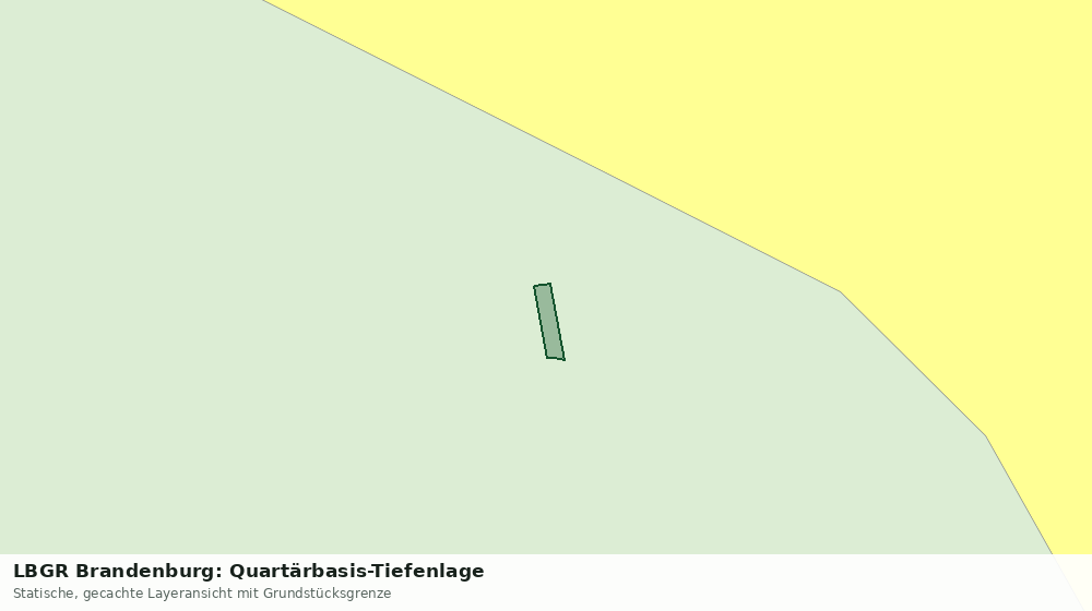 Statische Kartenansicht: LBGR Brandenburg: Quartärbasis-Tiefenlage