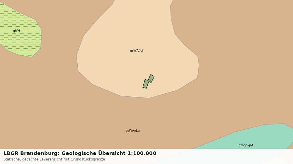 Statische Kartenansicht: LBGR Brandenburg: Geologische Übersicht 1:100.000