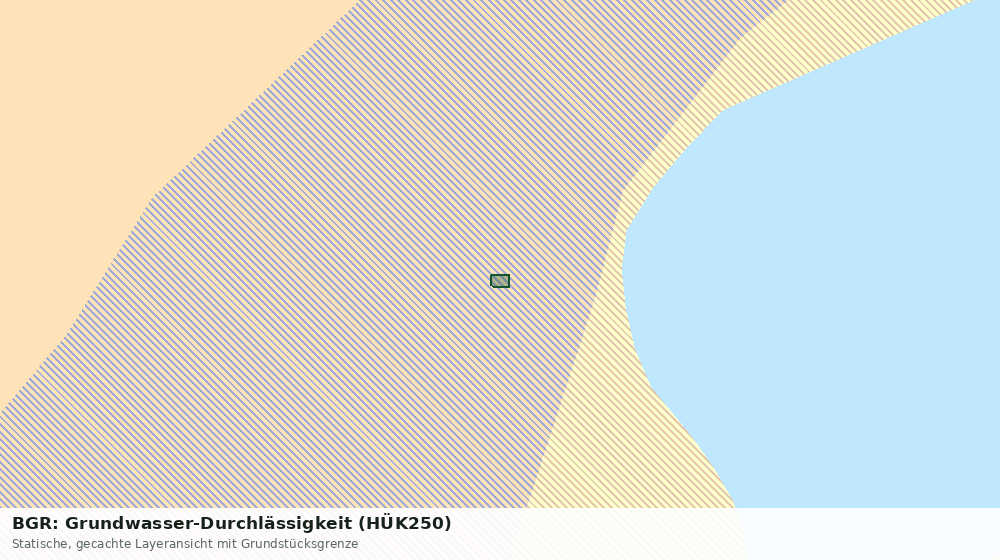 Statische Kartenansicht: BGR: Grundwasser-Durchlässigkeit (HÜK250)