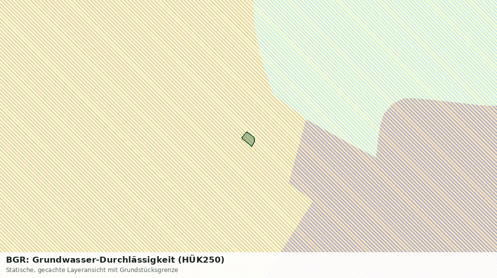 Statische Kartenansicht: BGR: Grundwasser-Durchlässigkeit (HÜK250)