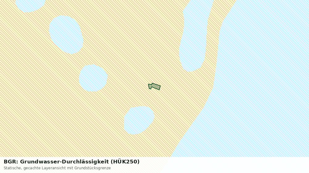 Statische Kartenansicht: BGR: Grundwasser-Durchlässigkeit (HÜK250)