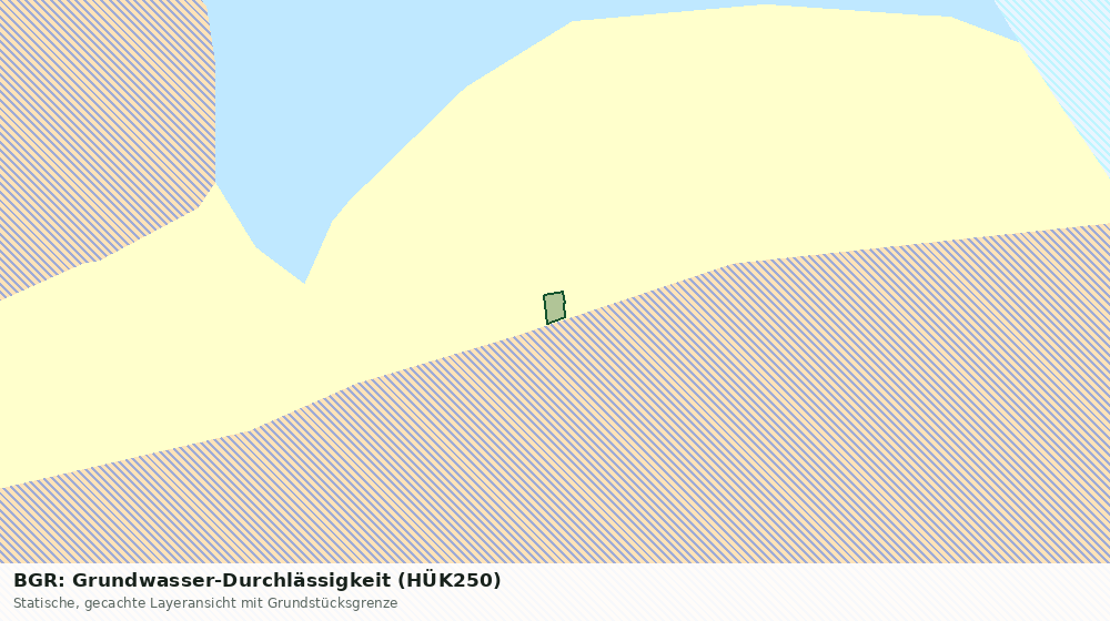 Statische Kartenansicht: BGR: Grundwasser-Durchlässigkeit (HÜK250)