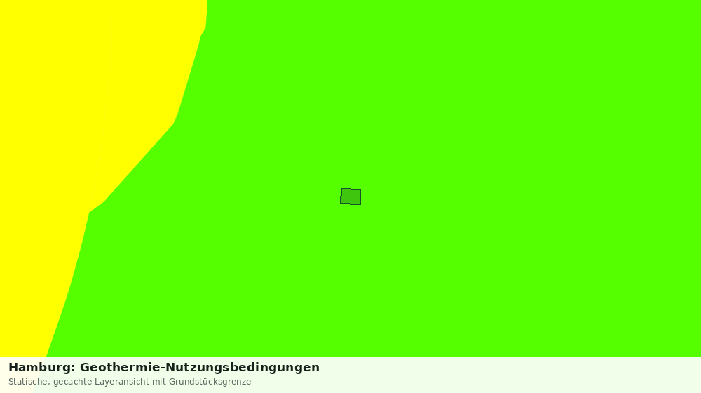 Statische Kartenansicht: Hamburg: Geothermie-Nutzungsbedingungen