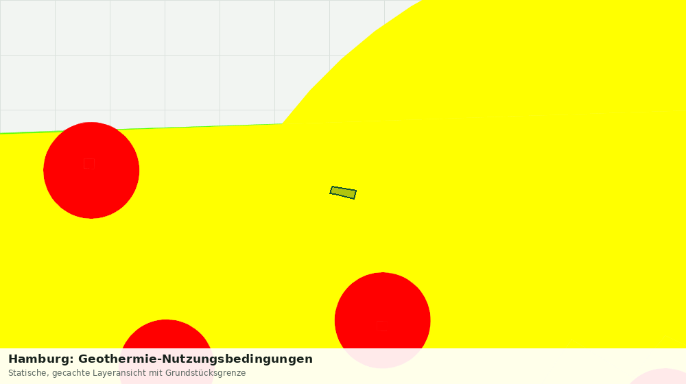 Statische Kartenansicht: Hamburg: Geothermie-Nutzungsbedingungen