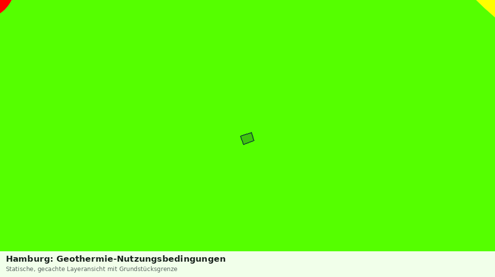 Statische Kartenansicht: Hamburg: Geothermie-Nutzungsbedingungen