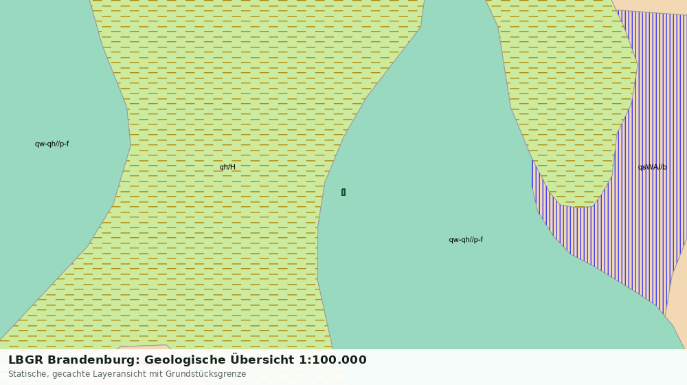 Statische Kartenansicht: LBGR Brandenburg: Geologische Übersicht 1:100.000