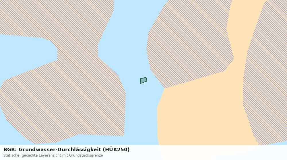 Statische Kartenansicht: BGR: Grundwasser-Durchlässigkeit (HÜK250)