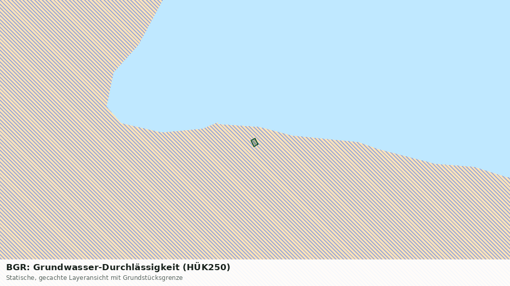 Statische Kartenansicht: BGR: Grundwasser-Durchlässigkeit (HÜK250)