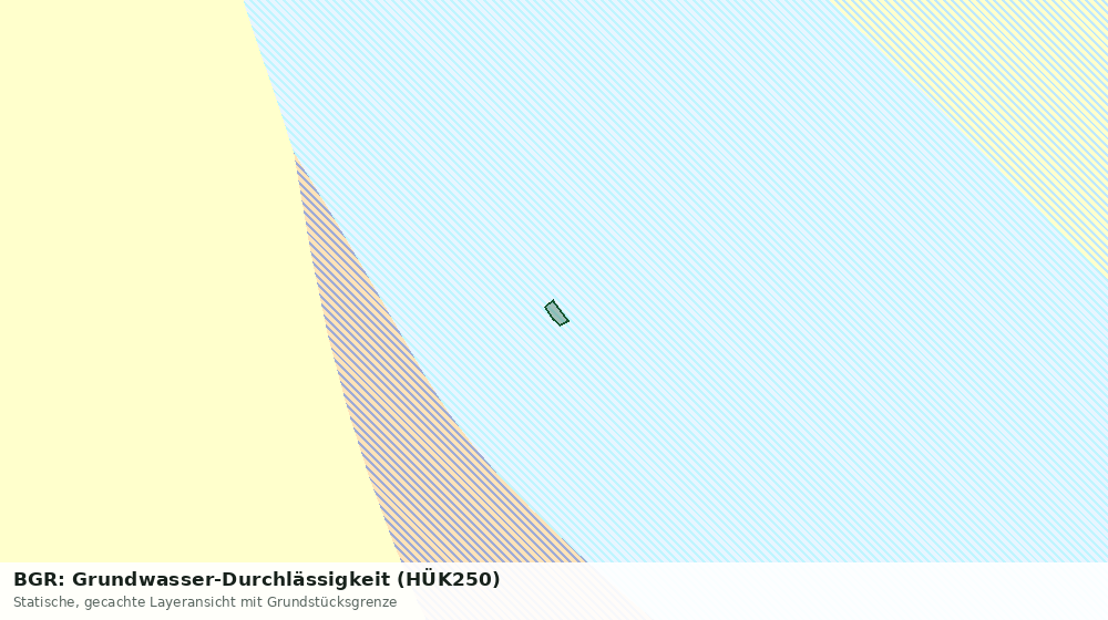 Statische Kartenansicht: BGR: Grundwasser-Durchlässigkeit (HÜK250)