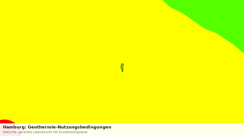 Statische Kartenansicht: Hamburg: Geothermie-Nutzungsbedingungen