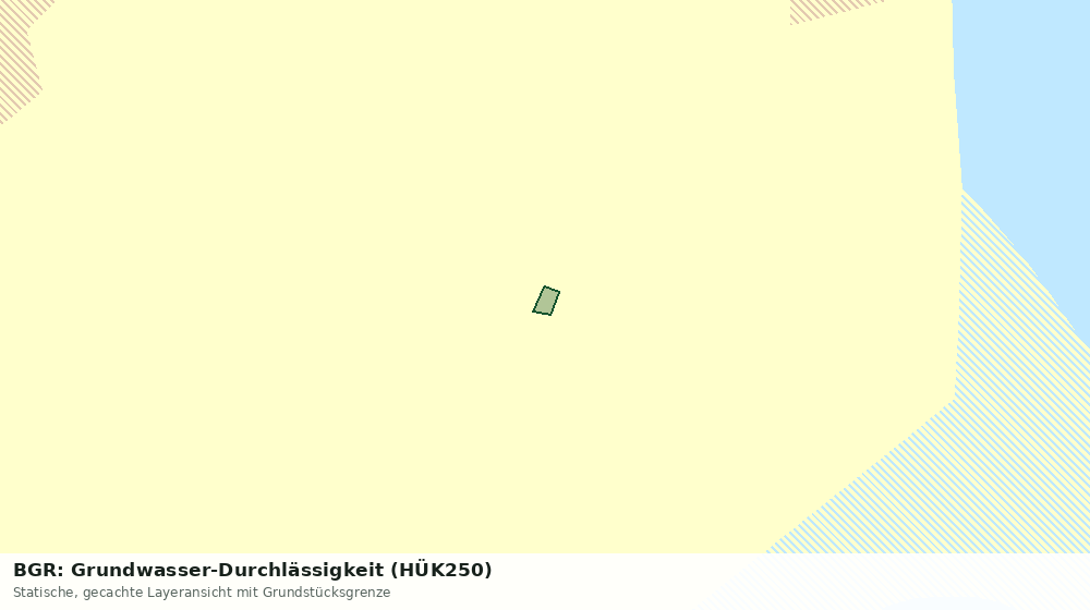Statische Kartenansicht: BGR: Grundwasser-Durchlässigkeit (HÜK250)
